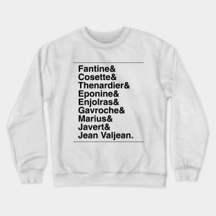 Les Miserables Characters Crewneck Sweatshirt